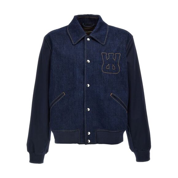 Wales Bonner Men 'The Echo Denim Varsity' Jacket